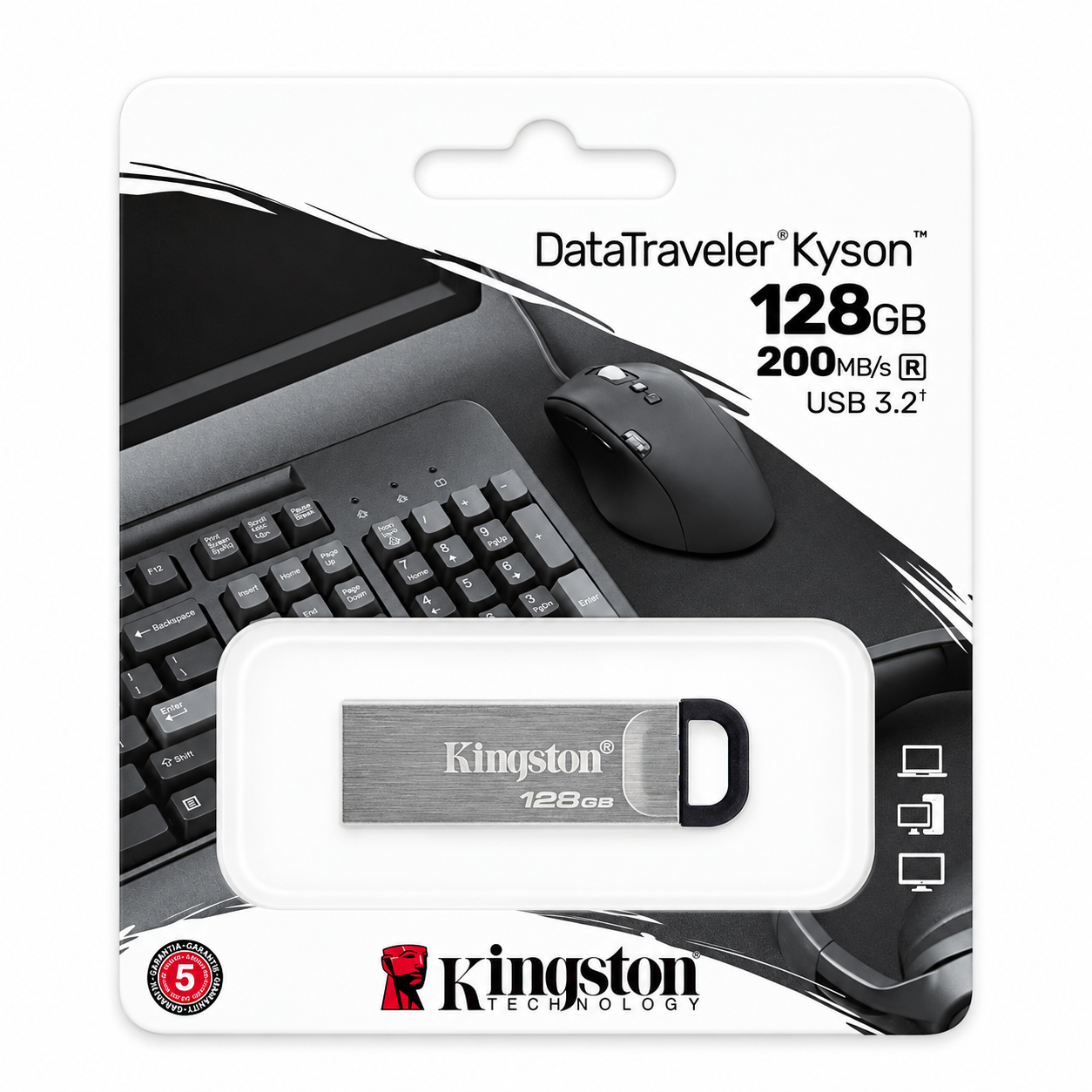Memoria USB 128GB Kingston DataTraveler Kyson USB 3.2 – DTKN/128GB