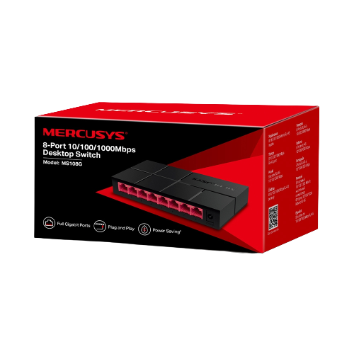 SWITCH MERCUSYS - MS108G - 8P 10/100/1000 - DESKTOP