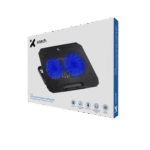COOLING PAD XTECH - XTA-156 - USB, LAPTOP HASTA 15.6", 2 VENTILADORES LED AZUL
