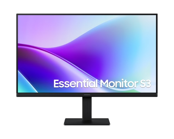 Monitor 24” Samsung S3 Essential Flat - FHD 1080P, 100Hz, 5MS (GtG), 16:9 IPS Panel, 250CD/M², 1000:1, 178° Viewing Angle, FreeSync, 1xHDMI 1.4, 1xVG