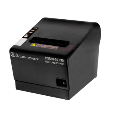 IMPRESORA 2CONNET - 2C-POS80-01-V10 - TERMICO, USB, LAN, BLUETHOOTH - 80MM - NEGRO