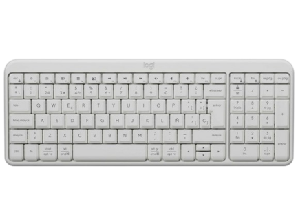 TECLADO BLUETOOTH LOGITECH K250 - DISEÑO COMPACTO CON NUMPAD - BLANCO - ESPAÑOL - 920-013446